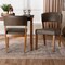 Baxton Studio Mid-Century Dark Walnut Wood Grey Faux Leather Dining Chairs 115-6137 - alternate 8